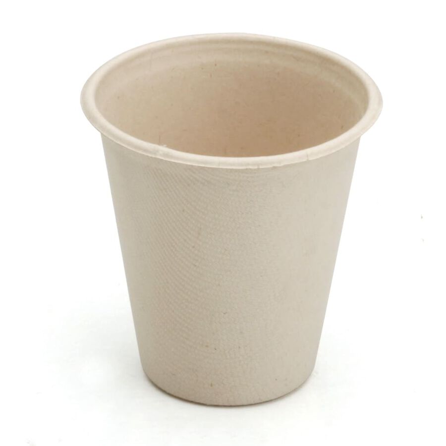 Conjunto de 10 vasos desechables de trigo &Oslash;20cl