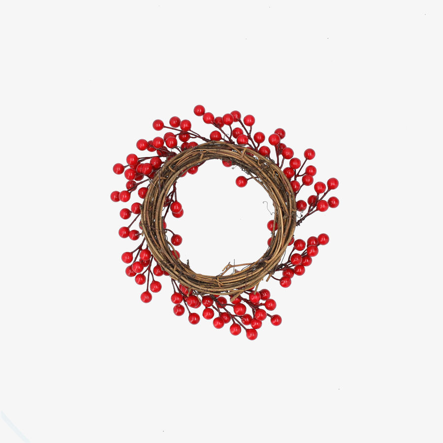 Anillo para vela de frutos rojos 30cm