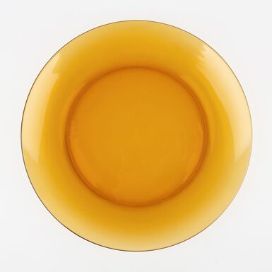 Plato llano de vidrio opal Lys Ambar Duralex Picardie Ø23cm