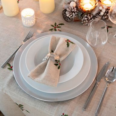 Plato llano de porcelana Bilka 27cm