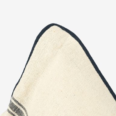 Funda de cojín de algodón con rayas azules Niza 30x45cm