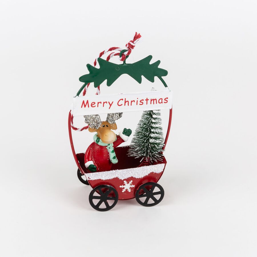 Figura decorativa carroza Navidad 10cm en varios modelos