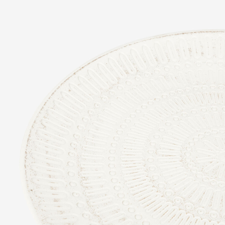 Centro de mesa de madera beige Ø39,5cm