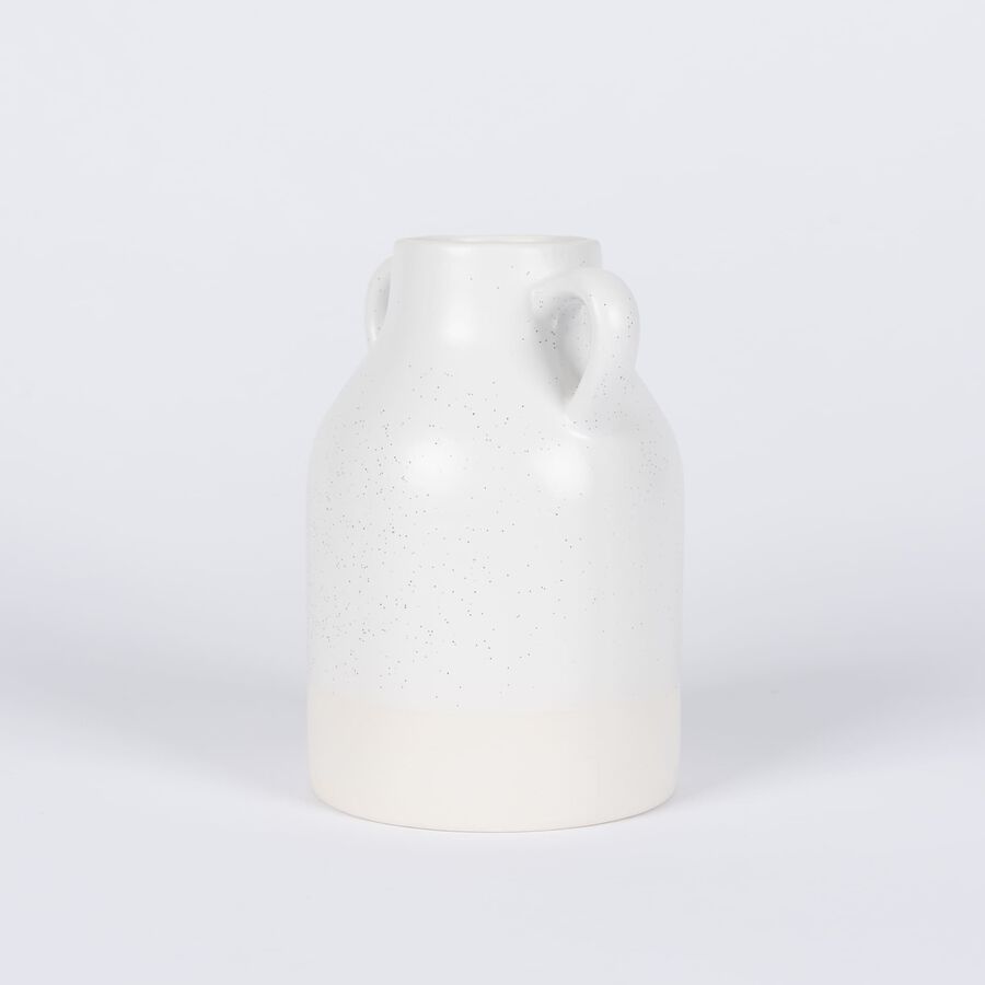 C&aacute;ntaro de cer&aacute;mica blanco 10x10x15cm