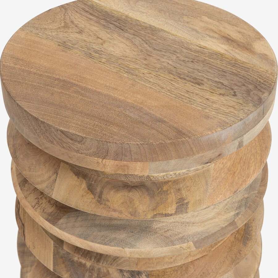 Mesa auxiliar mango Volos Ø39x50cm Clau&Chloe