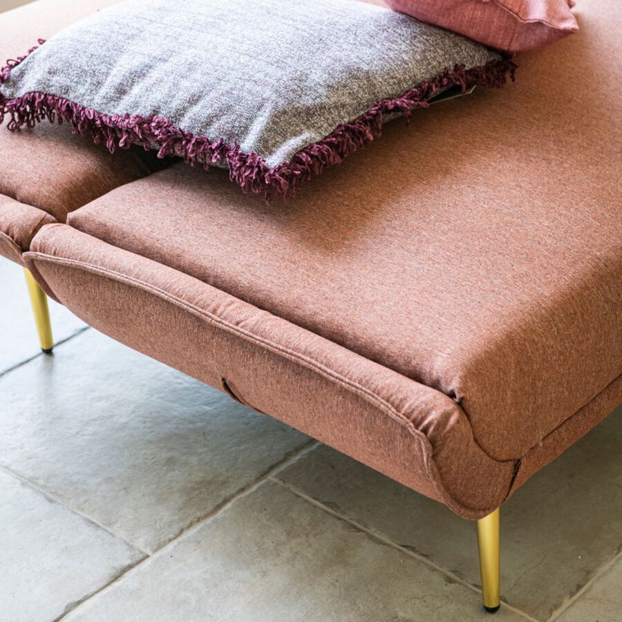 Sofá cama de 2 plazas terracota Manati 190x92x80cm