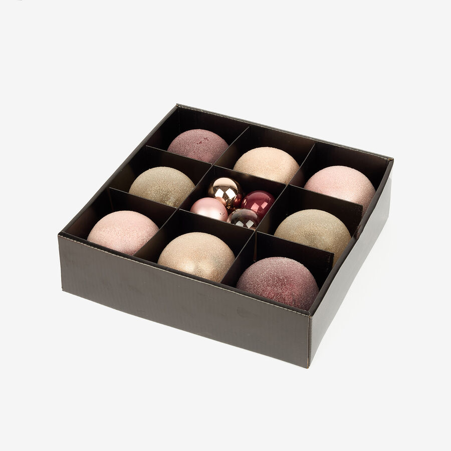 Set de 16 bolas decorativas Navidad