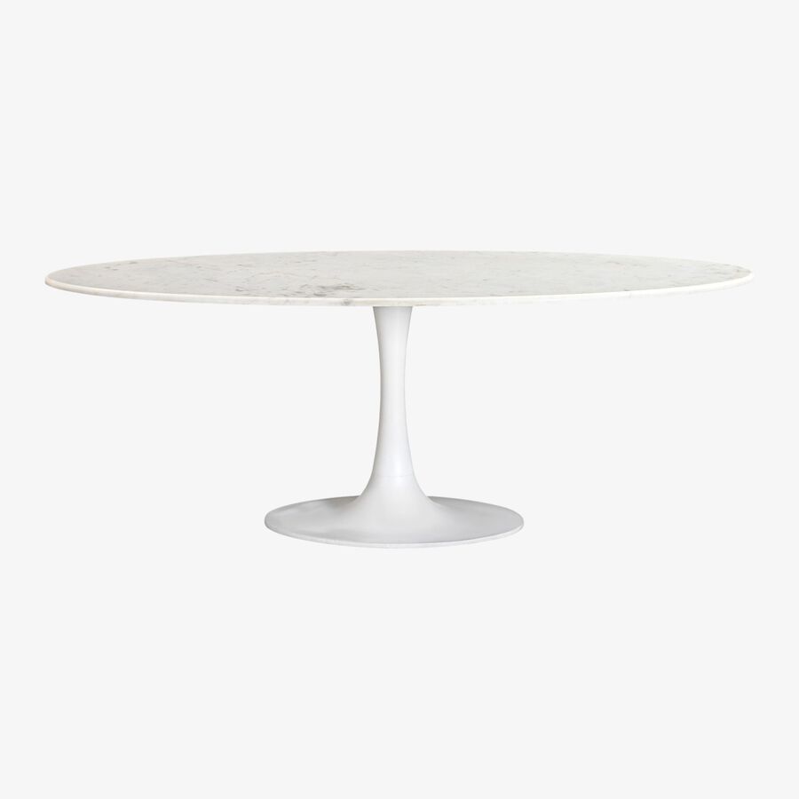 Mesa de comedor de mármol y metal Hefei 200x100x76cm Clau&Chloe