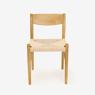 Silla de comedor de madera de olmo Lia 47x44x78cm Clau&Chloe