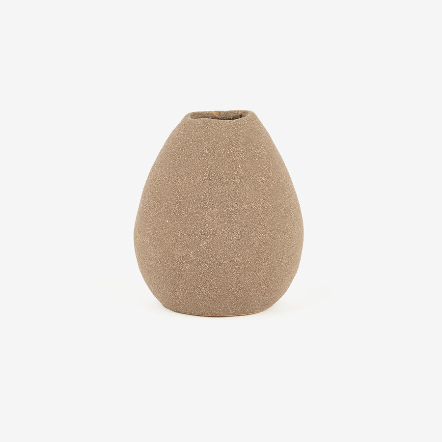 Jarr&oacute;n de porcelana topo M Baru 11x7,4x13cm