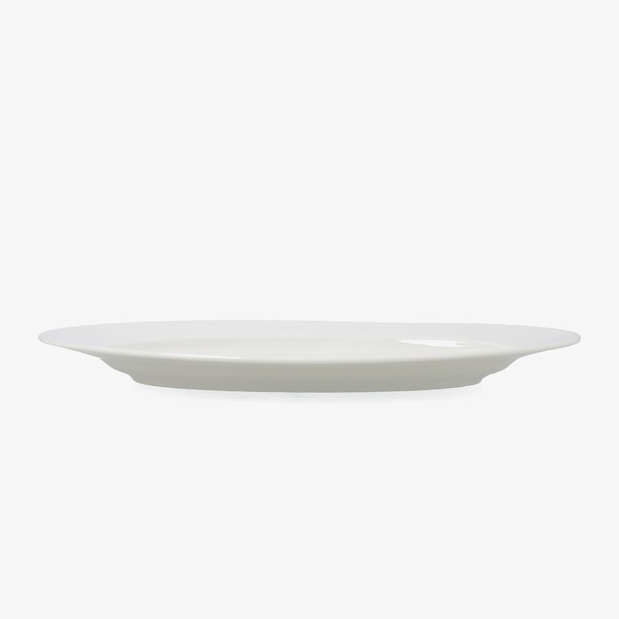 Bandeja oval blanca de porcelana Esencia 30cm