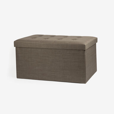 Taburete con almacenaje de madera DM Sander 76x38cm