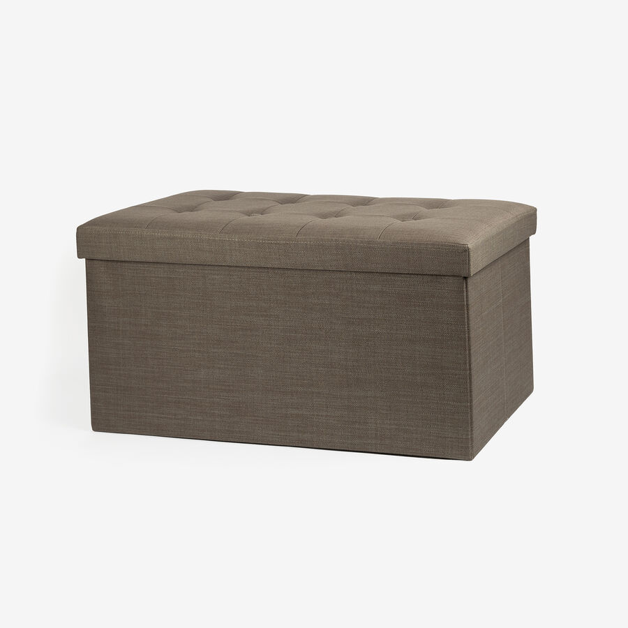 Taburete con almacenaje de madera DM Sander 76x38cm