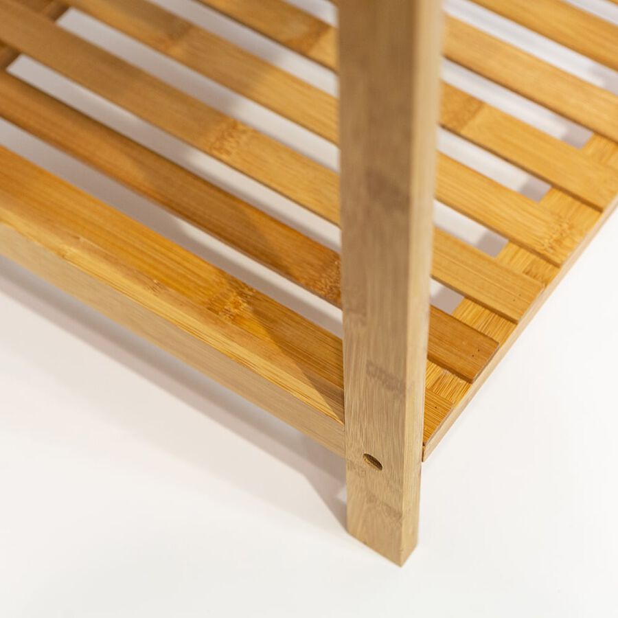 Estanter&iacute;a de 4 estantes de bamb&uacute; grande