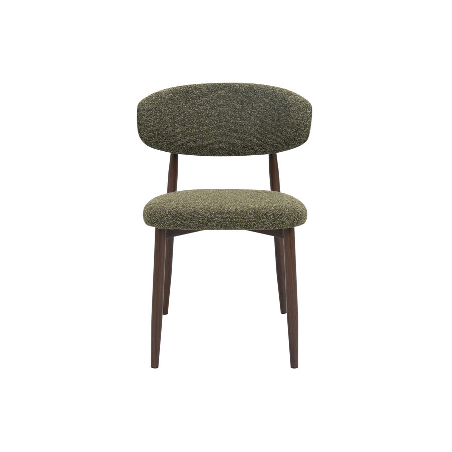 Silla de comedor efecto madera verde Martina 54x52x76cm Clau&Chloe