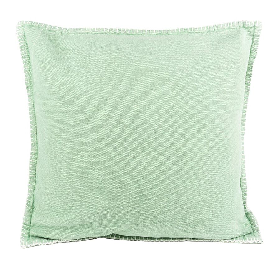 Funda de coj&iacute;n verde Stonewashed 60x60cm