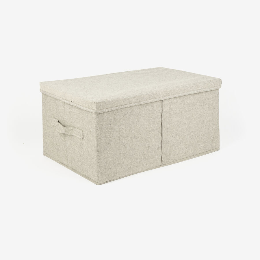 Caja organizadora gris Sleek 50x31x25cm