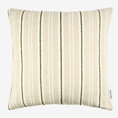 Funda de coj&iacute;n beige y oliva Jarfa 45x45cm