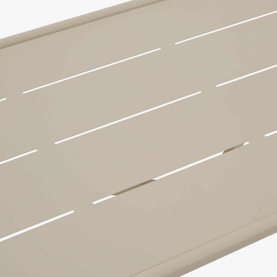 Conjunto de jard&iacute;n para 4 personas de acero crema Solani