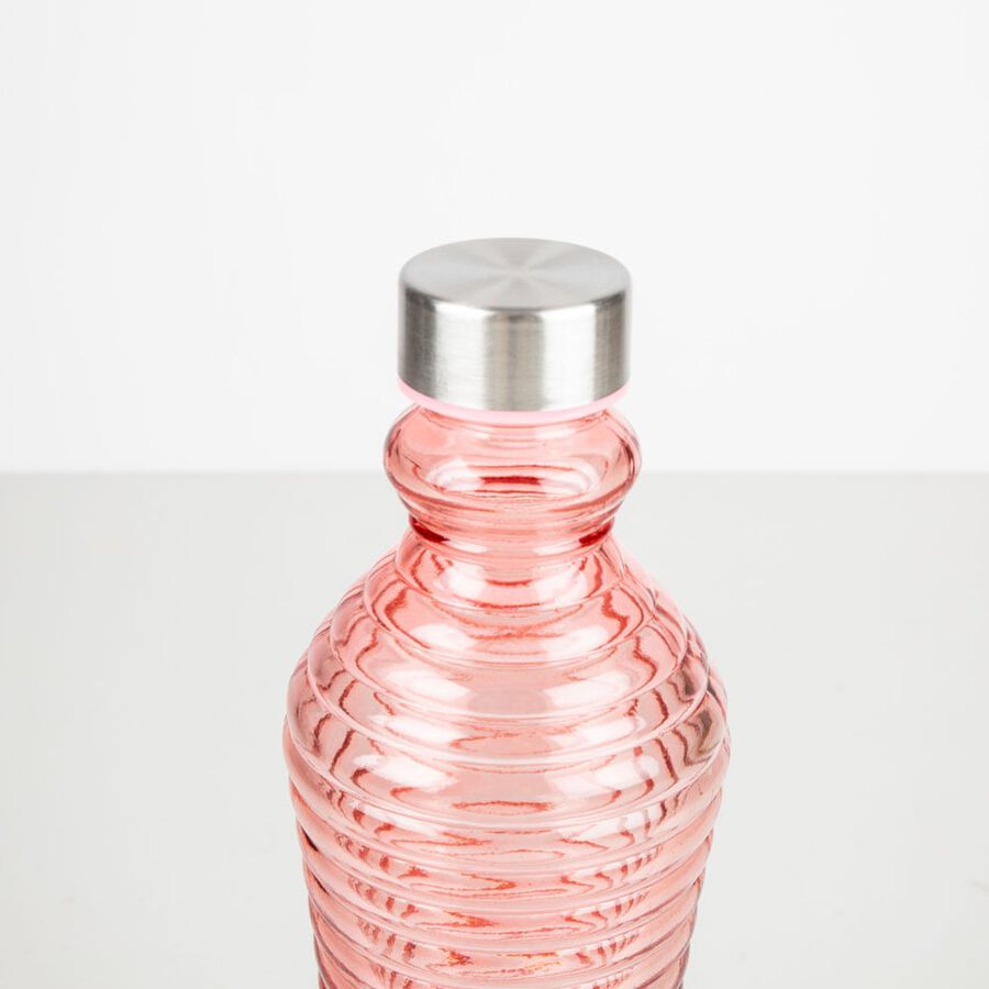 Botella rosa de cristal Rustik 1L