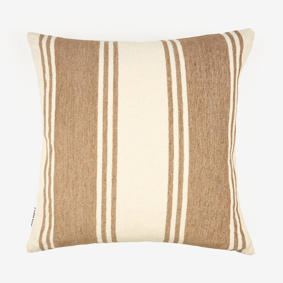 Funda de coj&iacute;n de chenilla rayas Vidoa 45x45cm