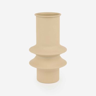 Jarron de zinc 14x14x24cm arena Zen