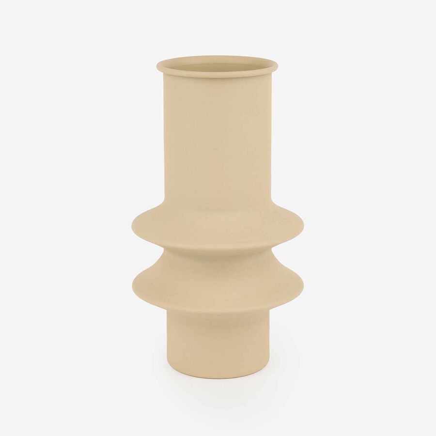 Jarron de zinc 14x14x24cm arena Zen