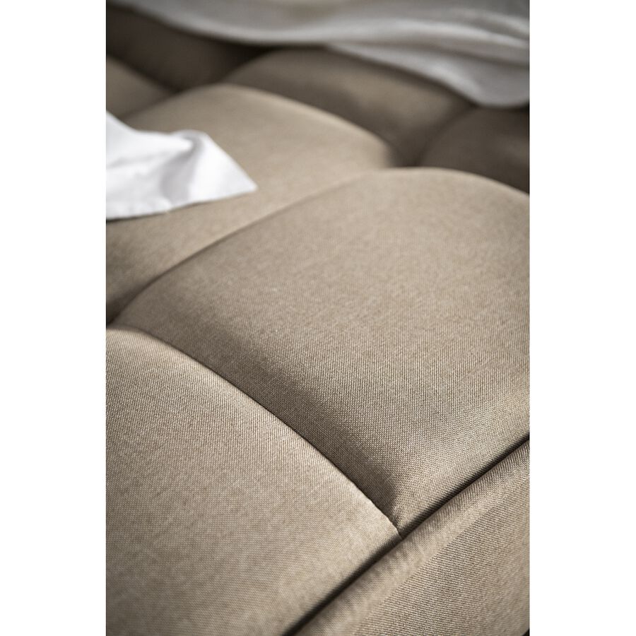 Sof&aacute; cama de lino caqui 178x81/105x80cm