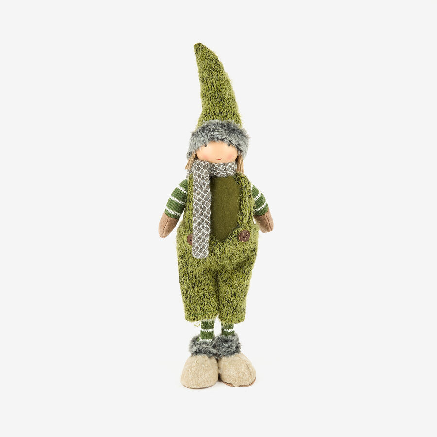 Figura decorativa Muñeco de pie verde 45cm
