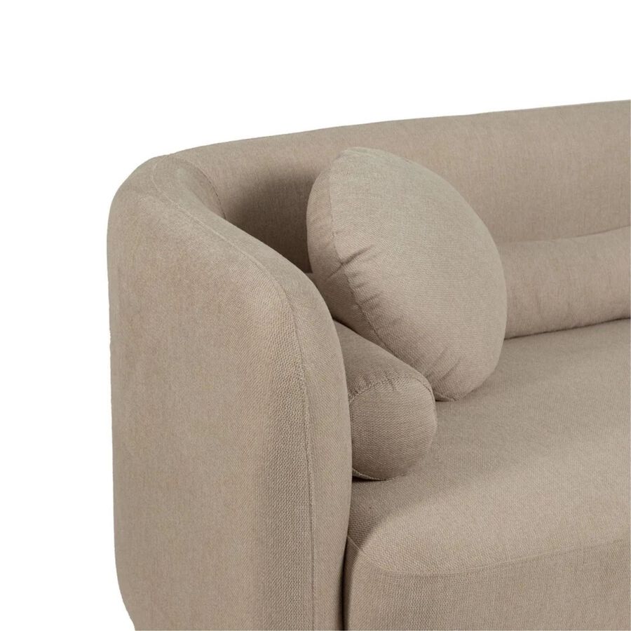 Sof&aacute; de 3 plazas de poli&eacute;ster Aria 223x88x72cm