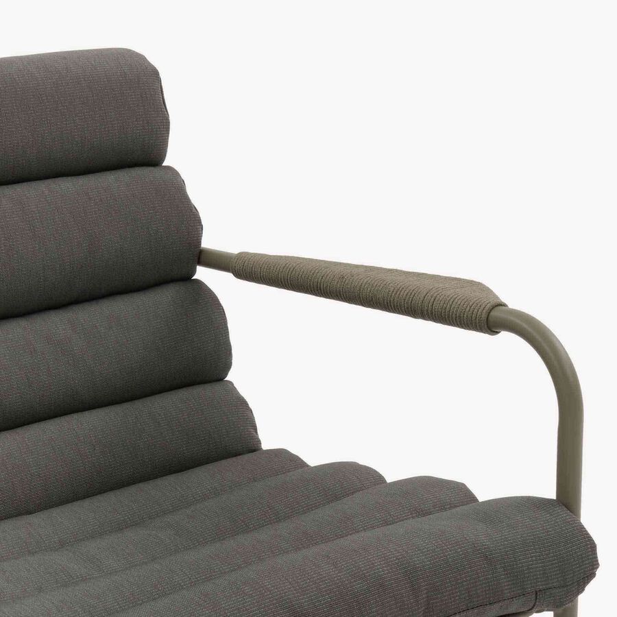 Conjunto de jard&iacute;n para 4 personas de acero cafe Solani