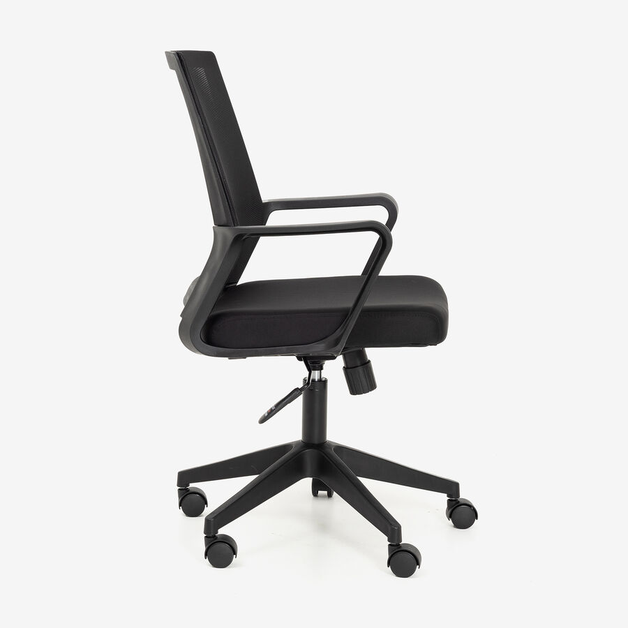 Silla de oficina negra ajustable 92/100cm