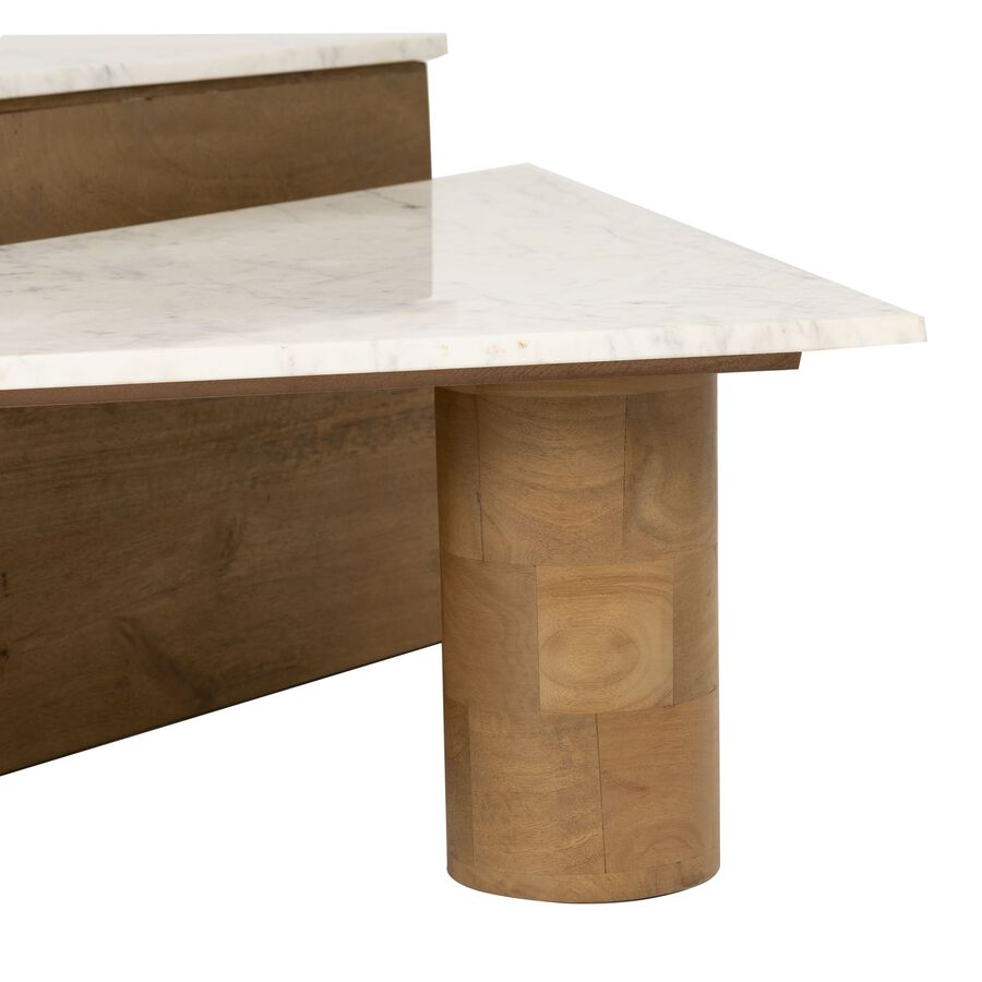 Conjunto de 2 mesas de centro mármol Mica Clau&Chloe