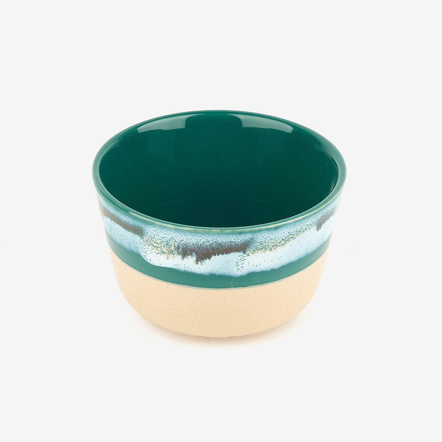 Bol de cer&aacute;mica verde Gosol 60cl &Oslash;13cm