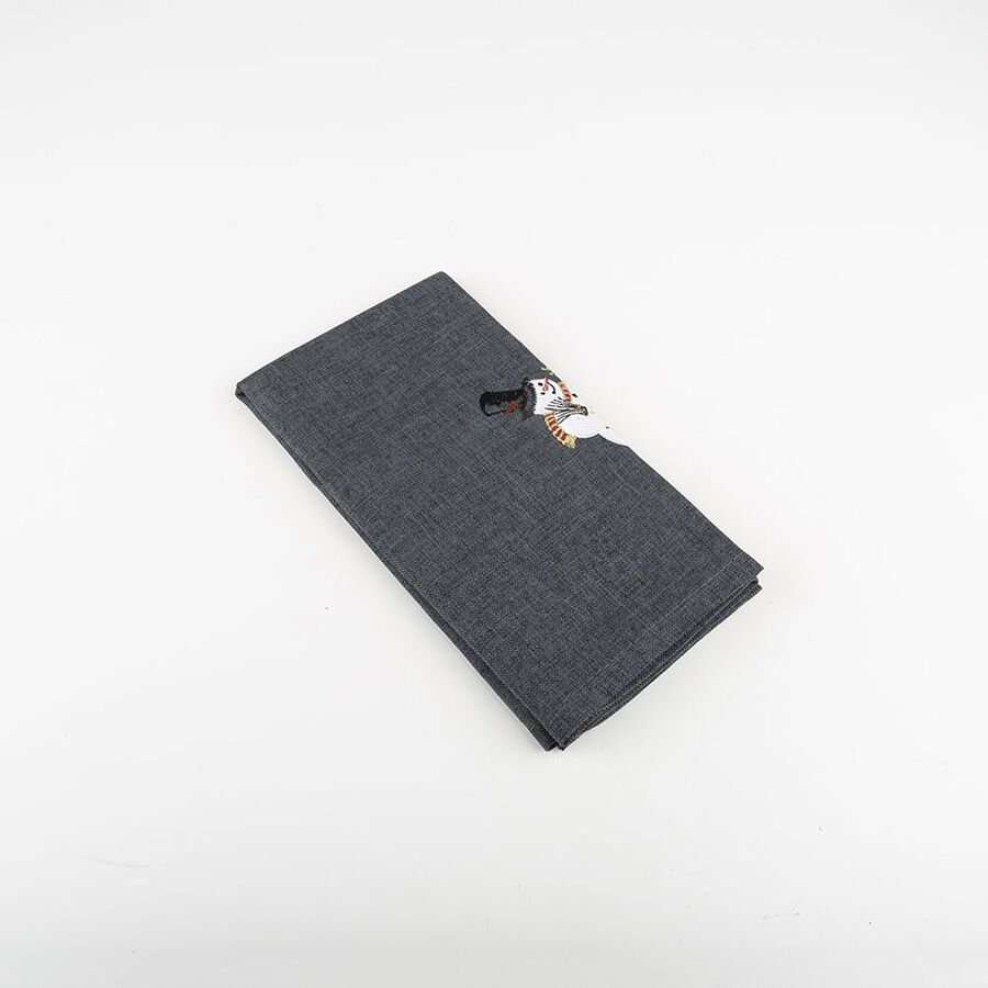 Servilleta gris muñeco nieve 45x45cm