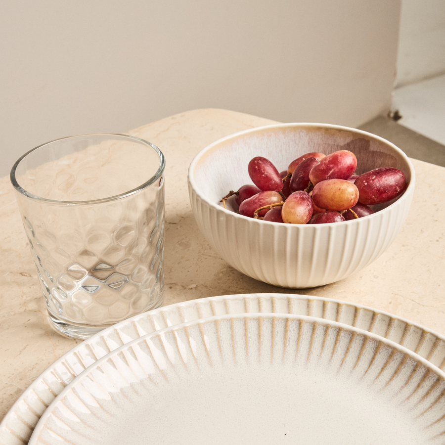 Bol de gres blanco Tauber &Oslash;14x8cm 50cl