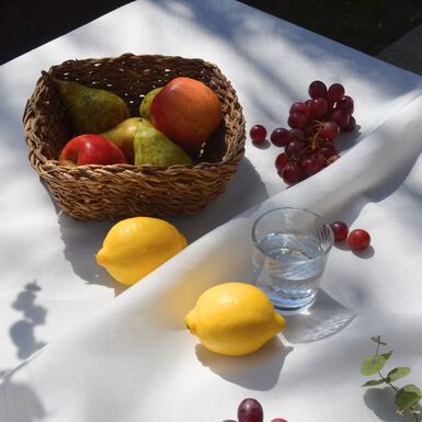 Cesta de fibra natural Bango 20x20x9cm