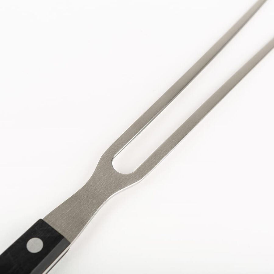 Tenedor de trinchar negro de acero in&oacute;xidable Sabatier 18,5cm