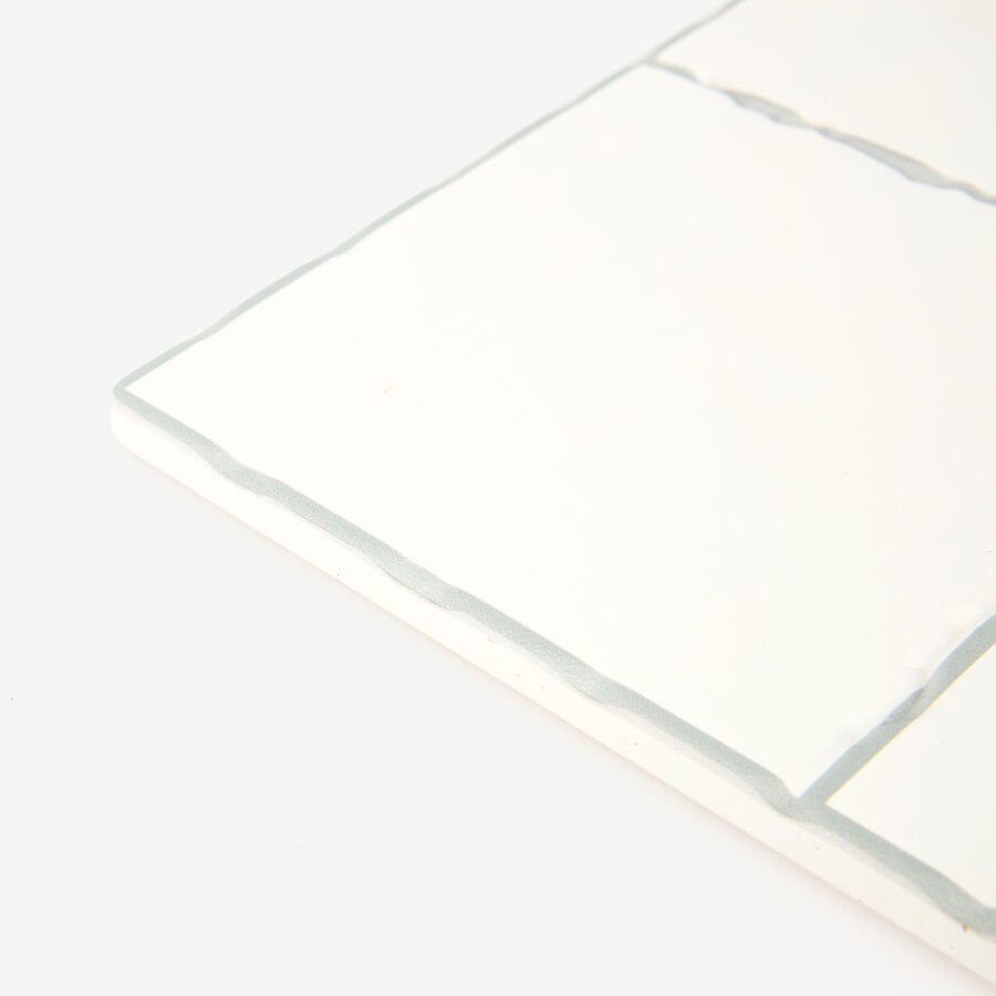 Salvamantel de cer&aacute;mica blanco 20x20cm