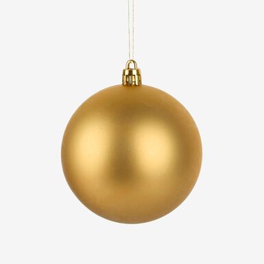 Set de 6 bolas de arbol decorativas doradas Ø8cm