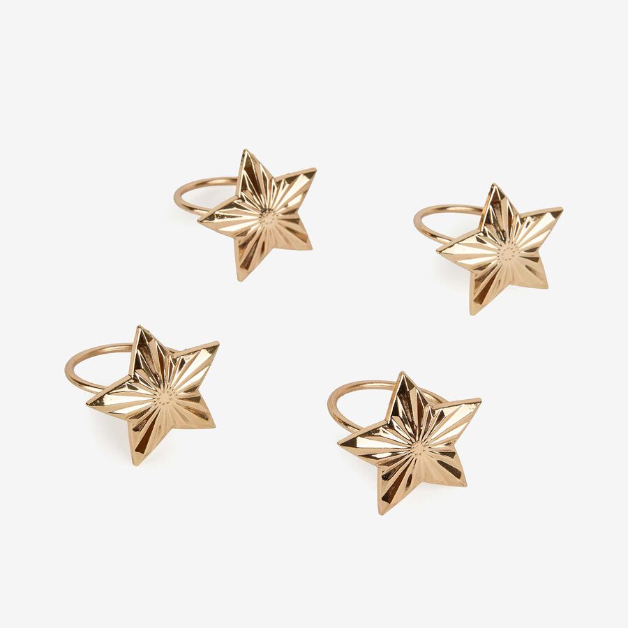 Set de 4 servilleteros dorados en varios modelos