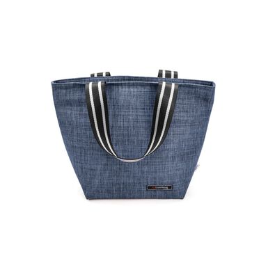 Bolsa lunch bag azul jaspeado