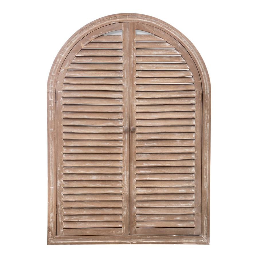 Espejo de madera con contraventanas 74x2x104cm