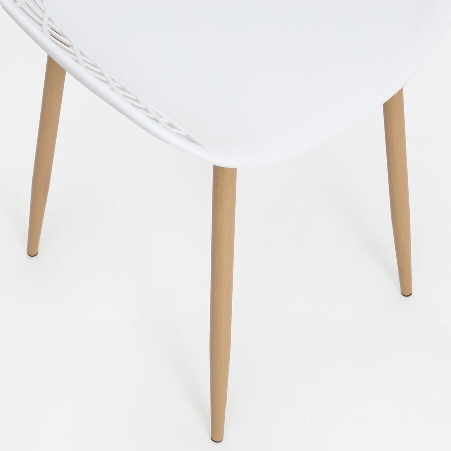 Silla de de comedor blanca Cascais 48x54x82 cm