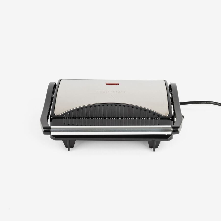 Grill el&eacute;ctrico de acero inoxidable Tristar 700w