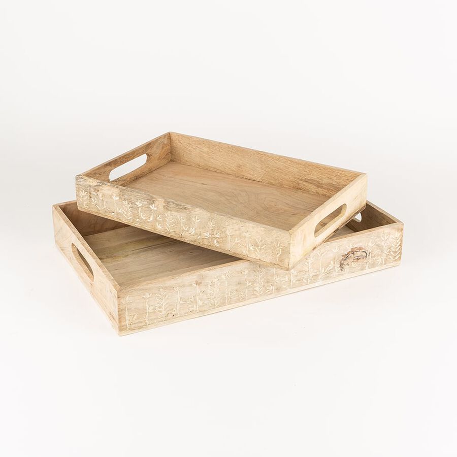 Bandeja para servir de madera