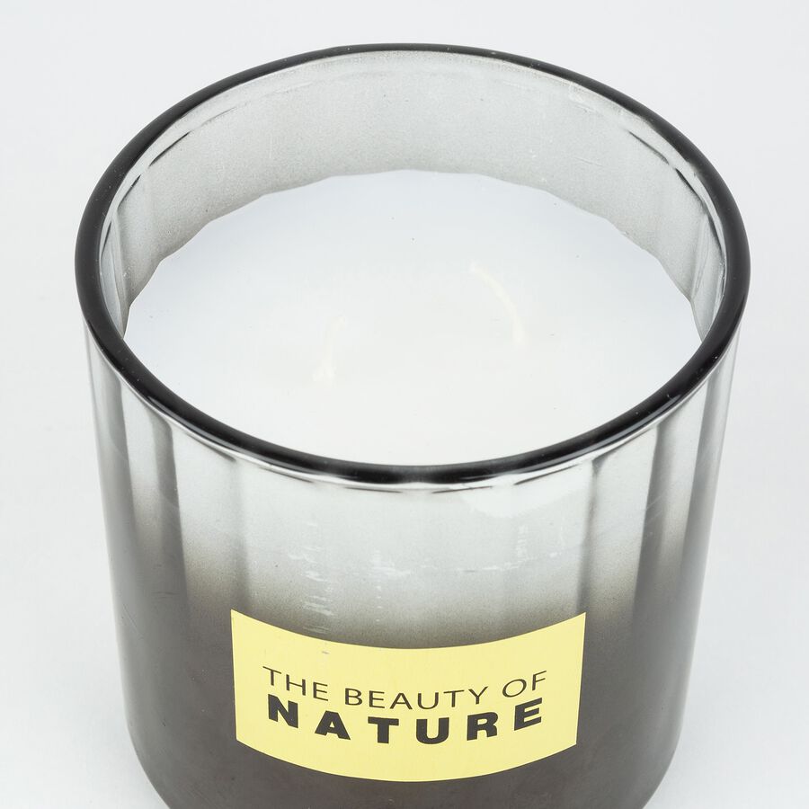 Vela decorativa en vaso Graphite &Oslash;10x10cm