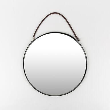 Espejo redondo negro Jan Ø38cm