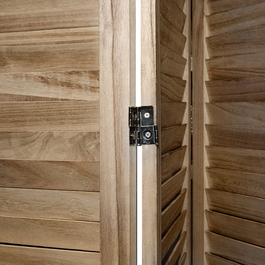 Biombo madera natural 40x170cm