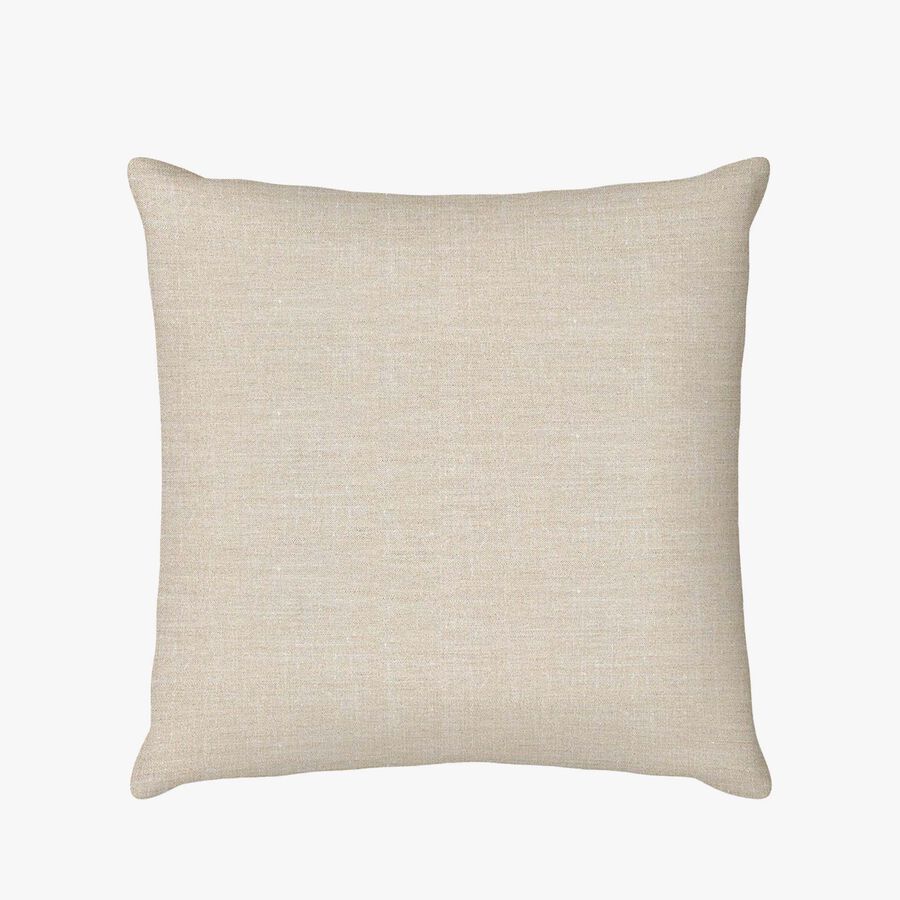 Funda de coj&iacute;n natural de lino 45x45cm Clau&Chloe